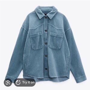 Zara Oversized Corduroy Shacket